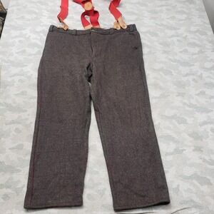 Vintage Codet Pants Mens 44x31 Gray Wool Hunting Logger Pockets